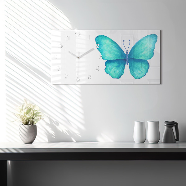 Orologi orizzontali Farfalla estiva turchese