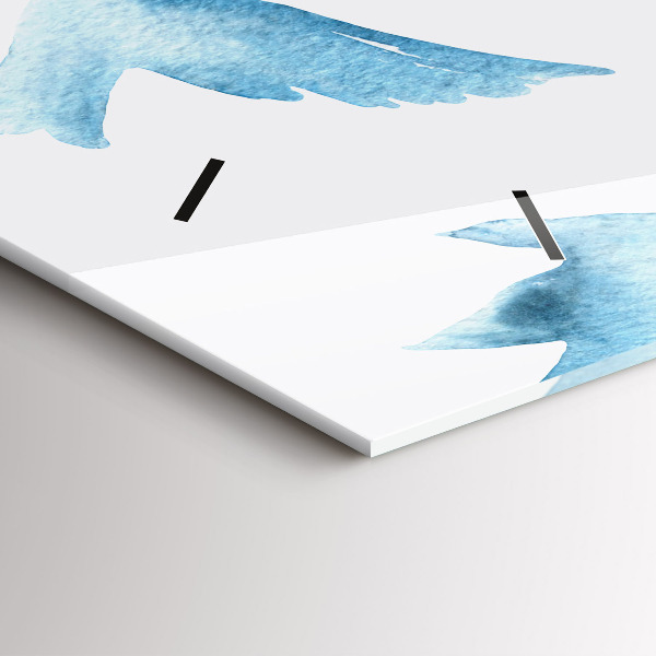 Orologi orizzontali Uccelli blu volanti