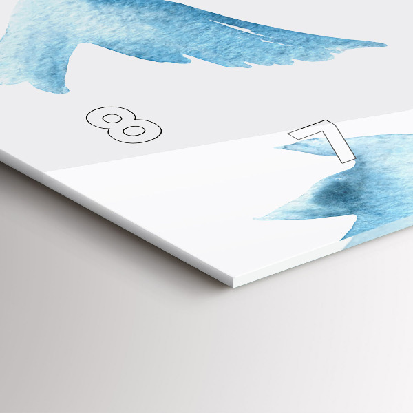 Orologi orizzontali Uccelli blu volanti