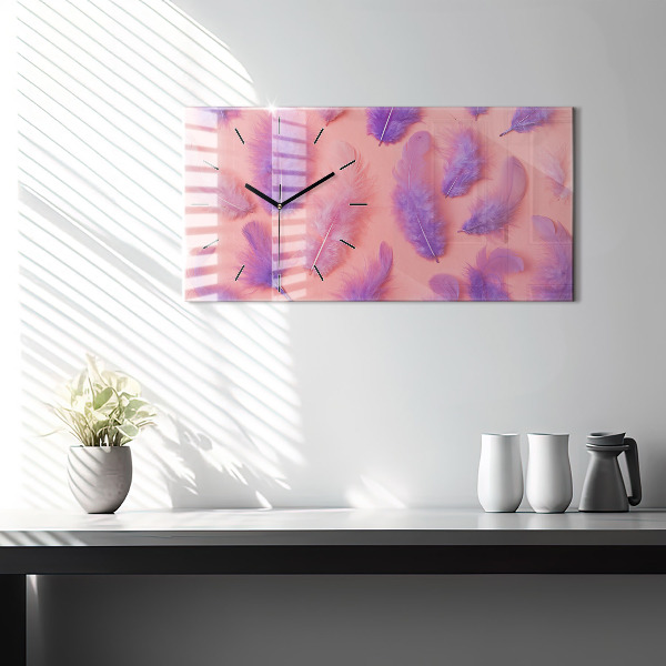 Orologi orizzontali Piume colorate