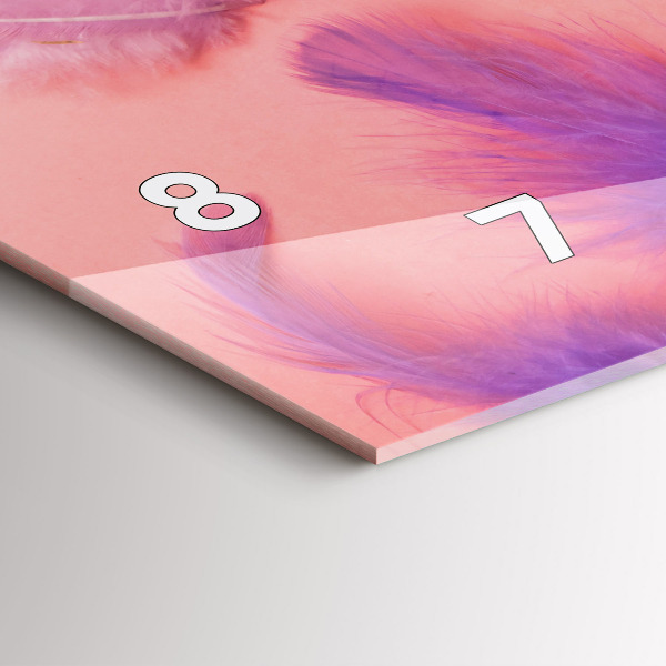 Orologi orizzontali Piume colorate