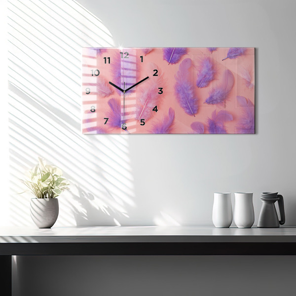 Orologi orizzontali Piume colorate