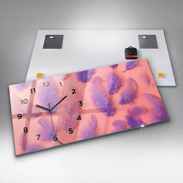 Orologi orizzontali Piume colorate