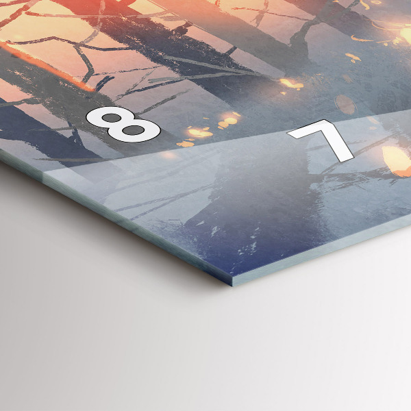 Orologi orizzontali Paesaggio invernale con alberi