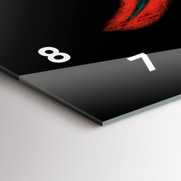 Orologi orizzontali Piume di uccelli colorate