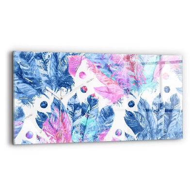 Orologi orizzontali Piume colorate