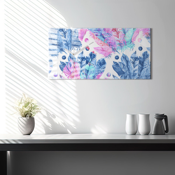 Orologi orizzontali Piume colorate