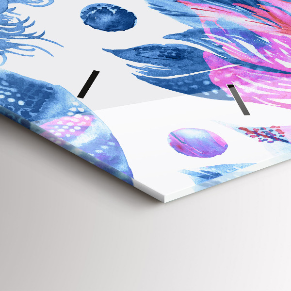 Orologi orizzontali Piume colorate