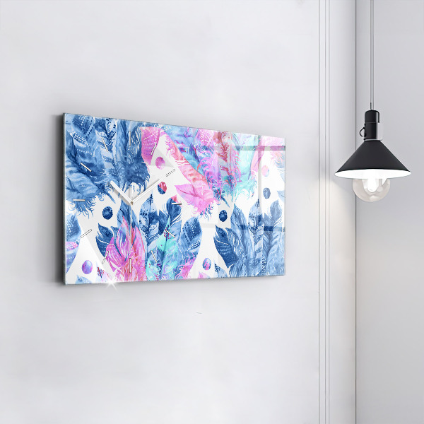 Orologi orizzontali Piume colorate