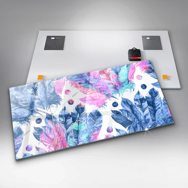 Orologi orizzontali Piume colorate