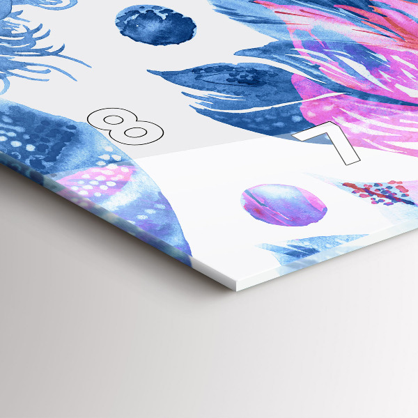 Orologi orizzontali Piume colorate