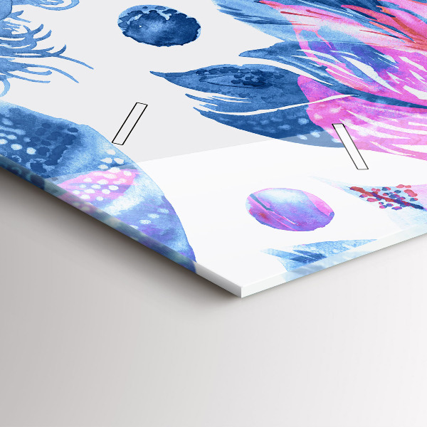 Orologi orizzontali Piume colorate