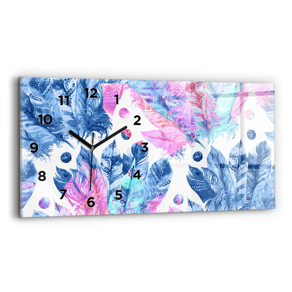 Orologi orizzontali Piume colorate