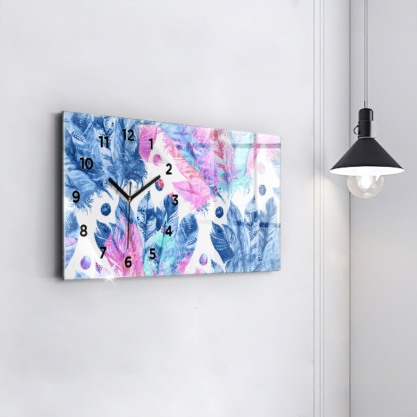 Orologi orizzontali Piume colorate