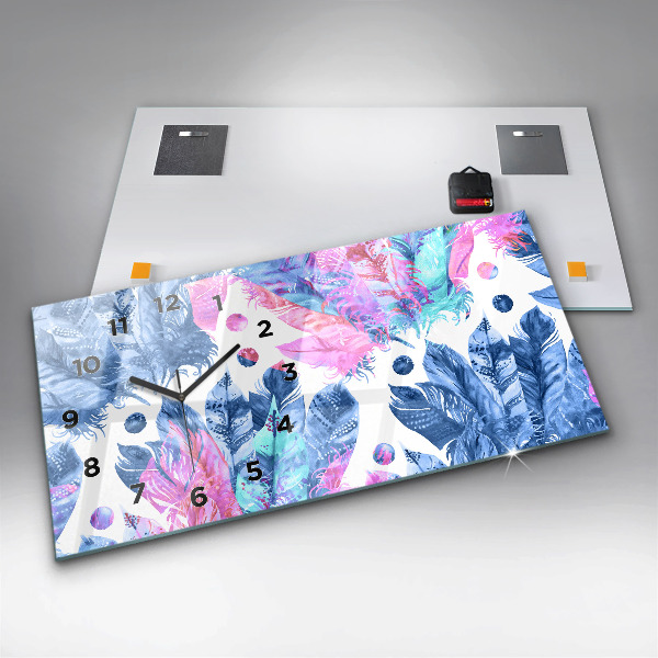 Orologi orizzontali Piume colorate