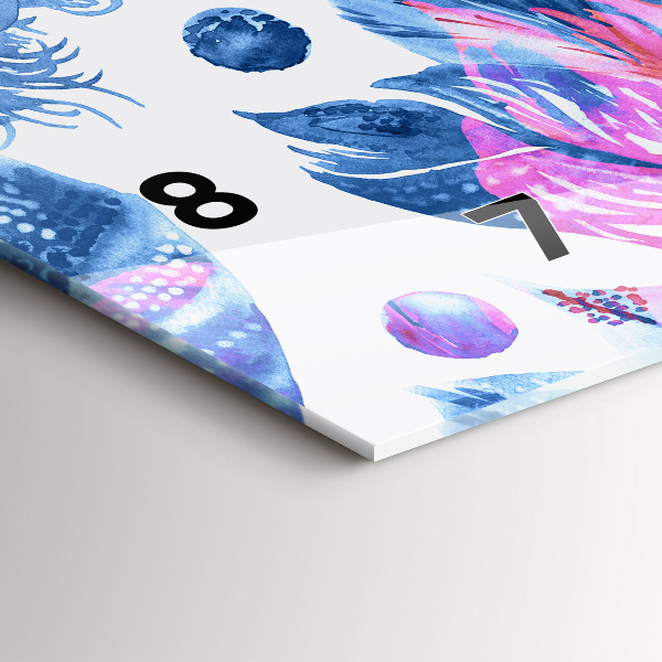 Orologi orizzontali Piume colorate