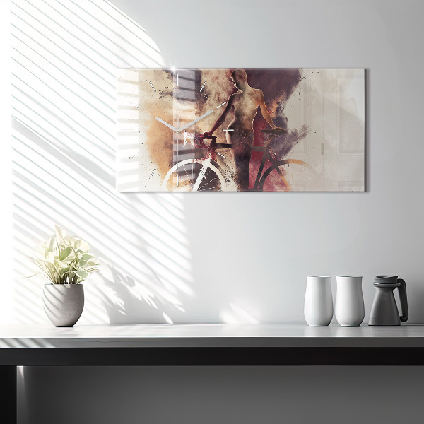 Orologi orizzontali Donna e bicicletta