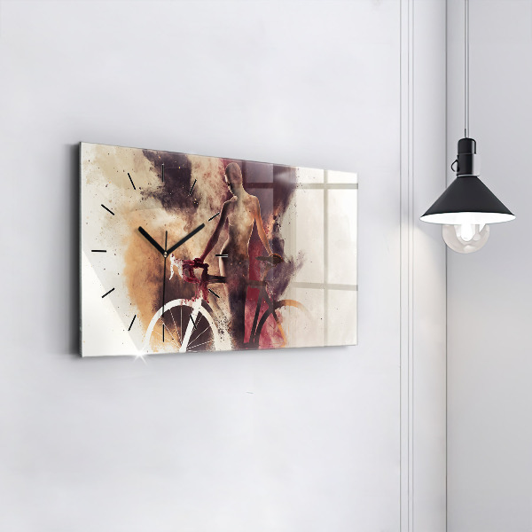 Orologi orizzontali Donna e bicicletta