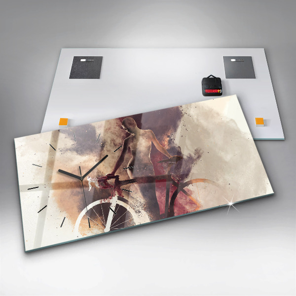 Orologi orizzontali Donna e bicicletta