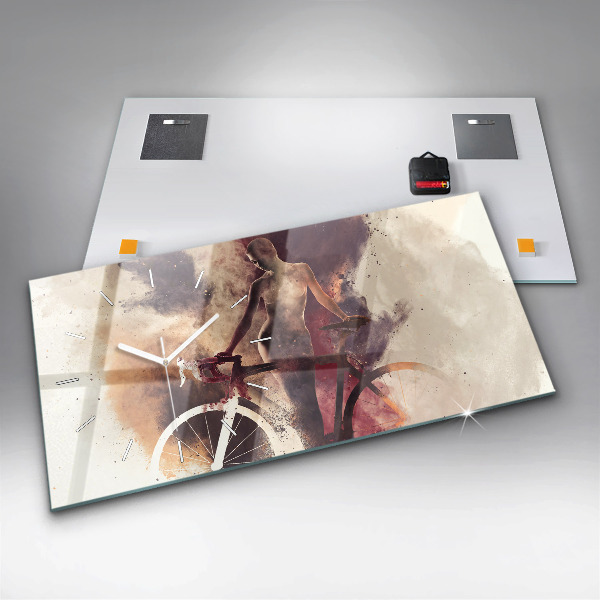 Orologi orizzontali Donna e bicicletta