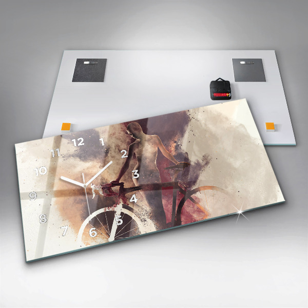 Orologi orizzontali Donna e bicicletta