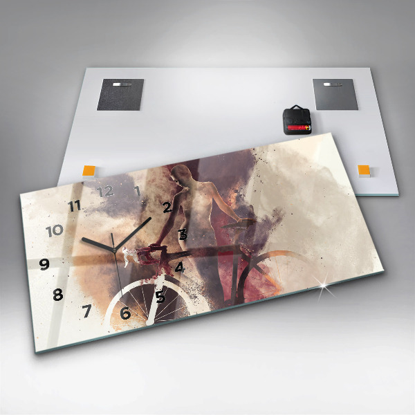 Orologi orizzontali Donna e bicicletta