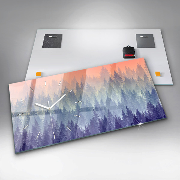 Orologi orizzontali Foresta nella nebbia