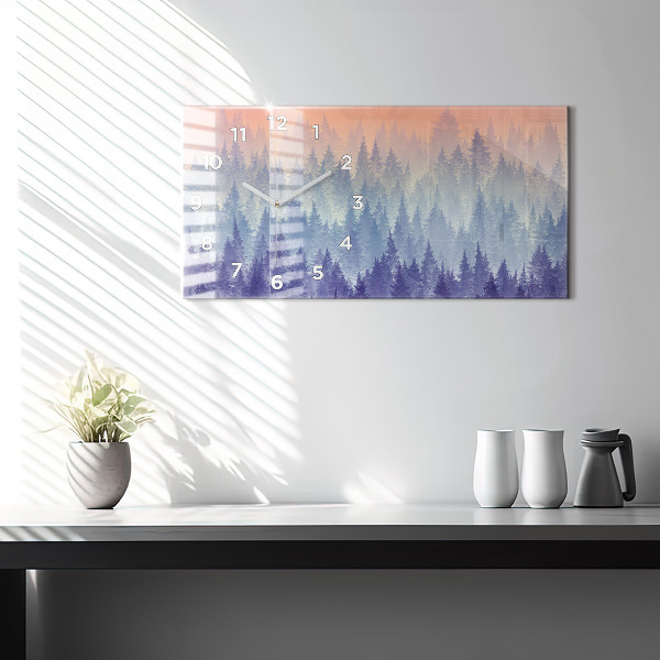 Orologi orizzontali Foresta nella nebbia