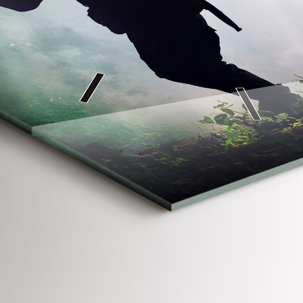 Orologi orizzontali Soldati dell'esercito nella foresta