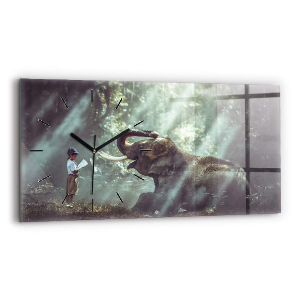 Orologi orizzontali Un ragazzo sta leggendo un libro