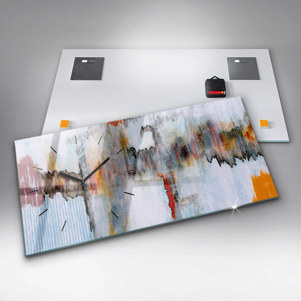 Orologio rettangolare Astrazione