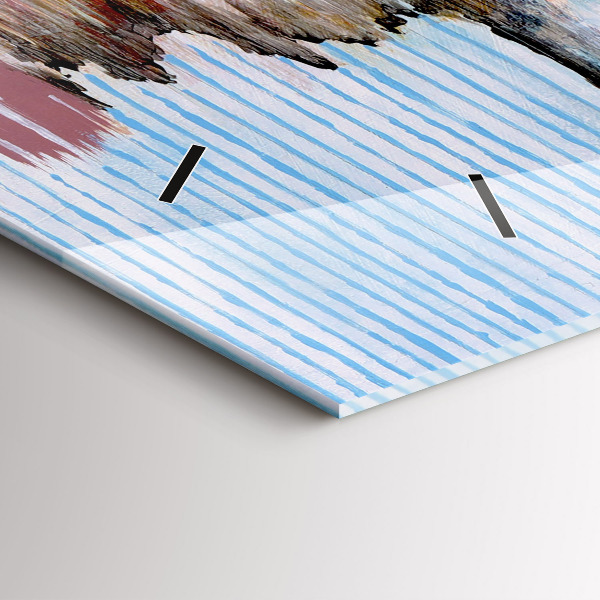 Orologio rettangolare Astrazione