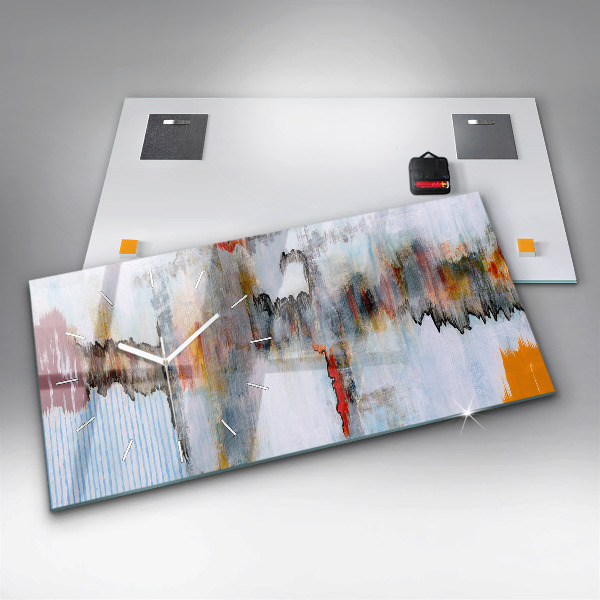 Orologio rettangolare Astrazione