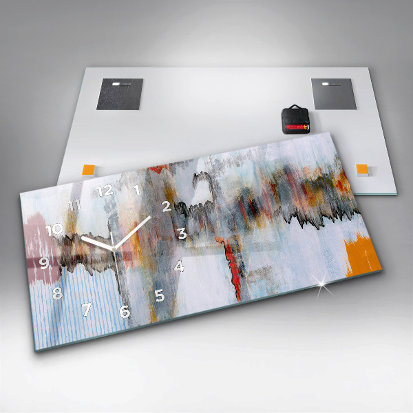 Orologio rettangolare Astrazione