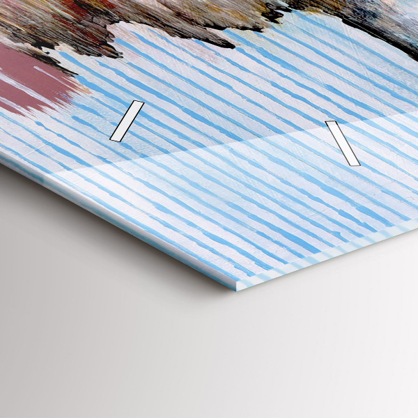 Orologio rettangolare Astrazione