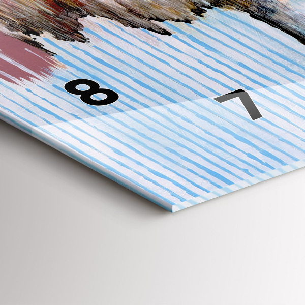 Orologio rettangolare Astrazione