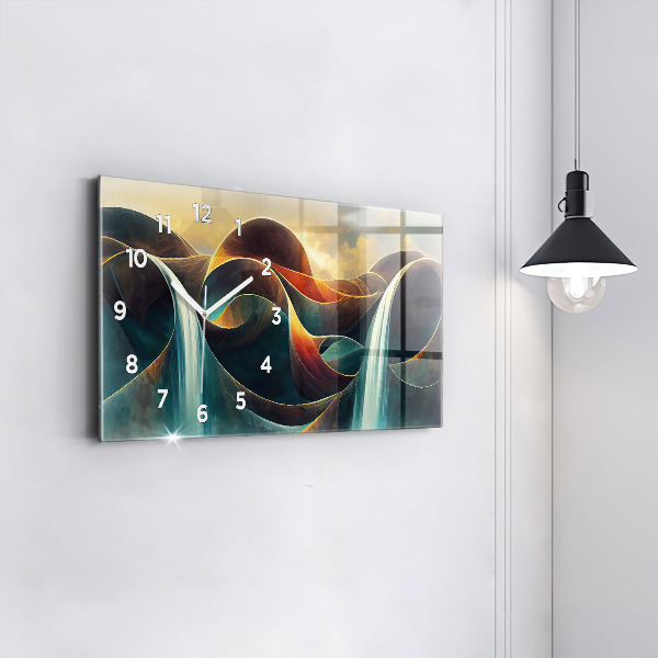 Orologi orizzontali Sfondo cascata che scorre