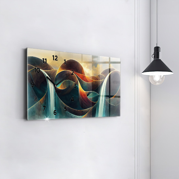 Orologi orizzontali Sfondo cascata che scorre