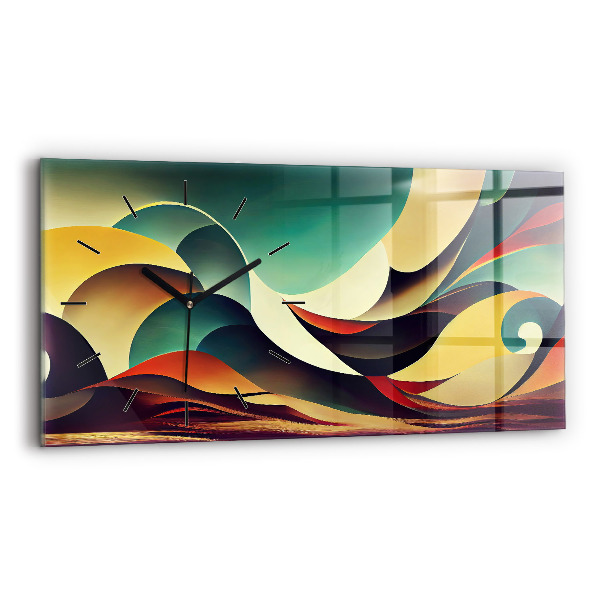 Orologi orizzontali Sfondo di linee astratte