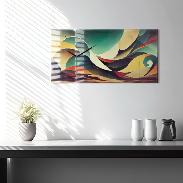 Orologi orizzontali Sfondo di linee astratte