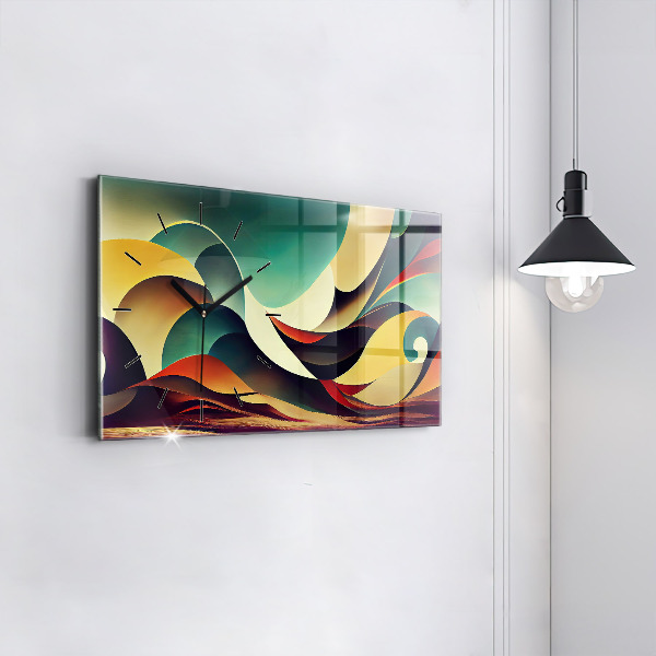 Orologi orizzontali Sfondo di linee astratte