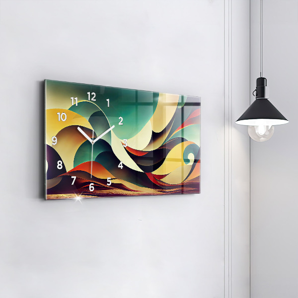 Orologi orizzontali Sfondo di linee astratte