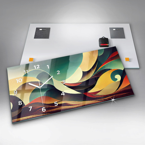 Orologi orizzontali Sfondo di linee astratte