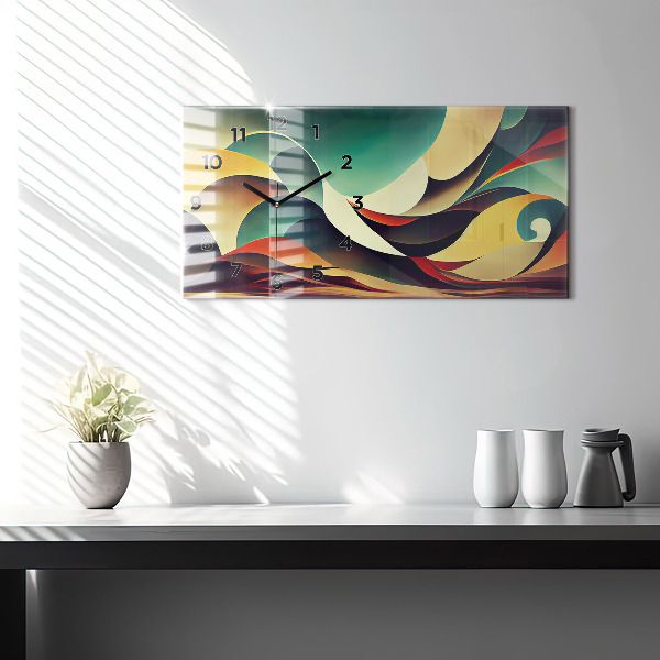 Orologi orizzontali Sfondo di linee astratte