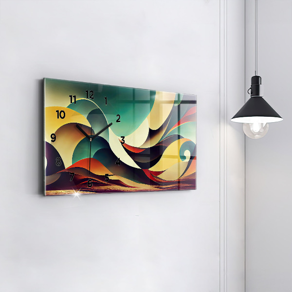 Orologi orizzontali Sfondo di linee astratte