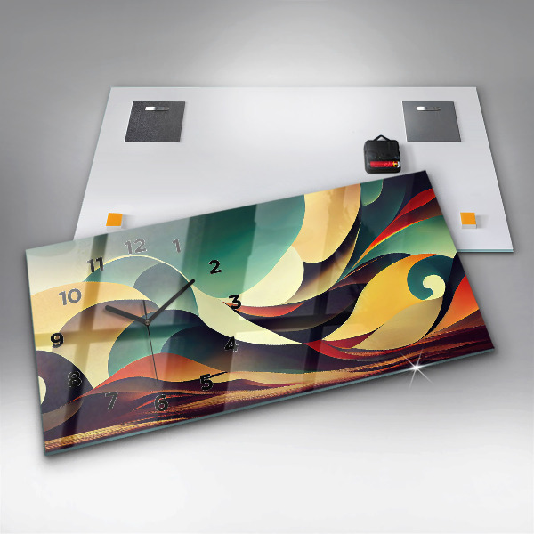 Orologi orizzontali Sfondo di linee astratte