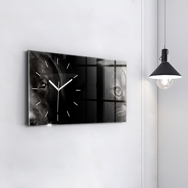 Orologio rettangolare Cane e gatto Scottish Fold