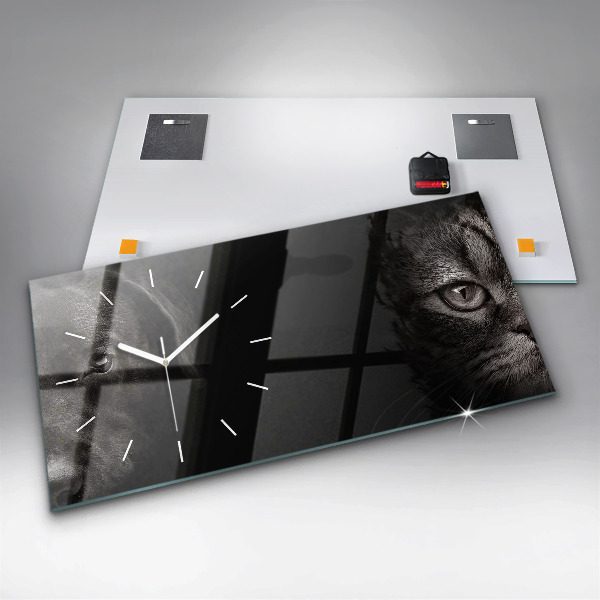 Orologio rettangolare Cane e gatto Scottish Fold