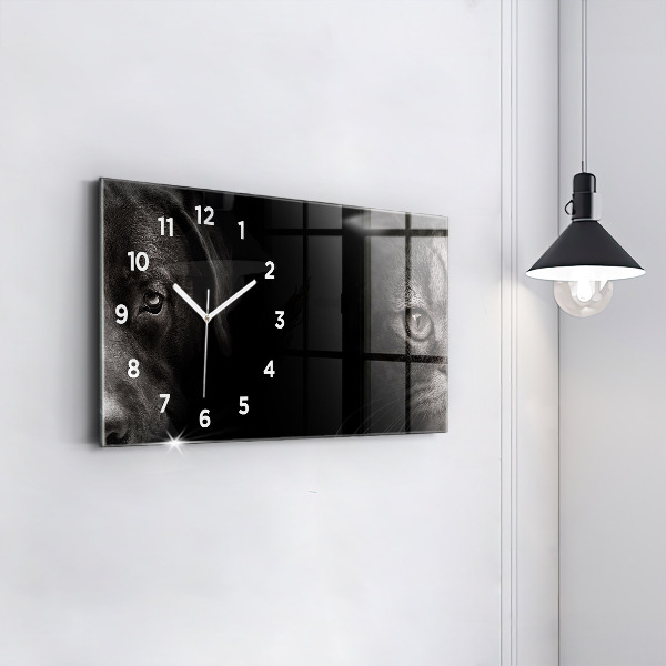 Orologio rettangolare Cane e gatto Scottish Fold