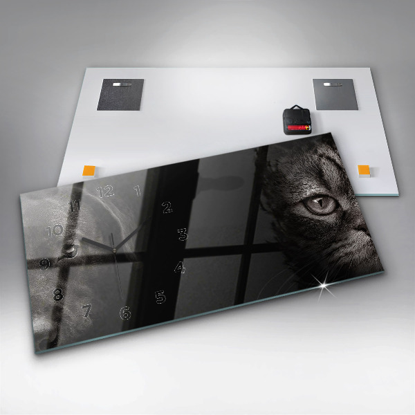 Orologio rettangolare Cane e gatto Scottish Fold